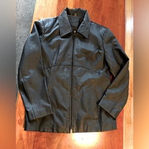 Black Napa leather jacket
